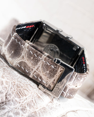 Bespoke Watch Strap in Natural Himalayan Crocodile