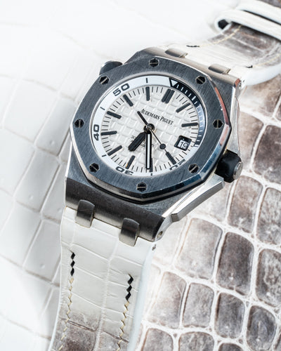 Bespoke Watch Strap in Natural Himalayan Crocodile