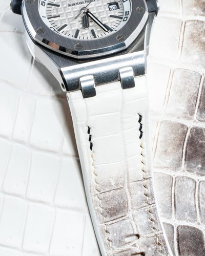 Bespoke Watch Strap in Natural Himalayan Crocodile