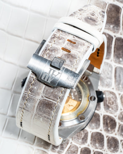 Bespoke Watch Strap in Natural Himalayan Crocodile