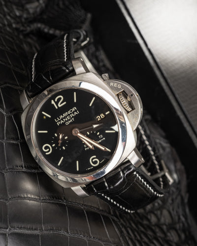 Bespoke Watch Strap in Black Crocodile