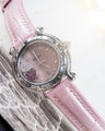 Bespoke Watch Strap in Baby Pink Crocodile