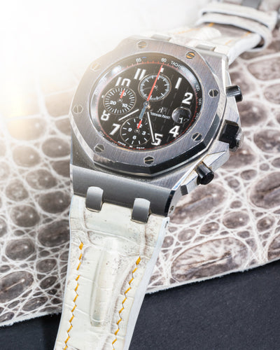 Bespoke Watch Strap in Natural Himalayan Crocodile