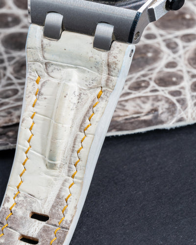 Bespoke Watch Strap in Natural Himalayan Crocodile
