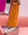 Bespoke Watch Strap in Baby Pink Crocodile
