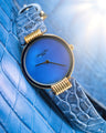 Bespoke Watch Strap in Baby Blue Himalayan Crocodile