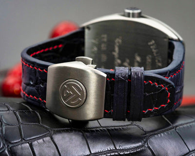 Bespoke Watch Strap in Ombre Dull Crocodile