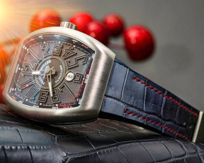 Bespoke Watch Strap in Ombre Dull Crocodile