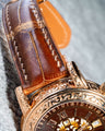 Bespoke Watch Strap in Bronze Brushed Alligator