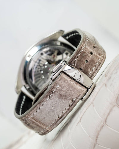 Bespoke Watch Strap in Natural Himalayan Crocodile