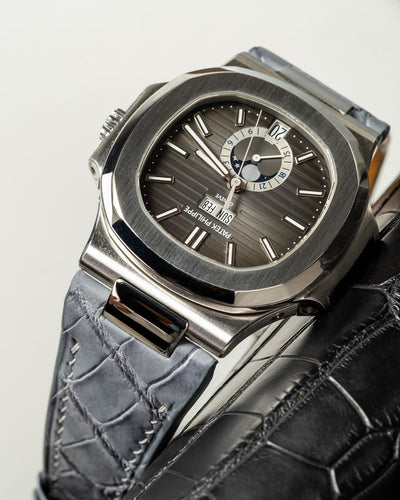 Bespoke Watch Strap in Ombre Dull Crocodile