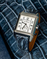 Bespoke Watch Strap in Denim Crocodile