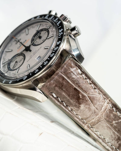 Bespoke Watch Strap in Natural Himalayan Crocodile