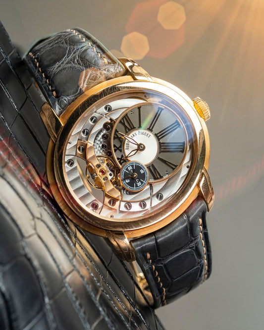 Bespoke Watch Strap in Graphite Grey Alligator