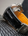 Bespoke Watch Strap in Black Crocodile