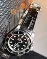 Bespoke Watch Strap in Black Crocodile