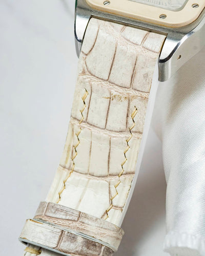 Bespoke Watch Strap in Natural Himalayan Crocodile