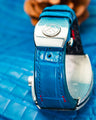 Bespoke Watch Strap in Miami Blue Crocodile