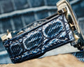 Bespoke Watch Strap in Denim Crocodile