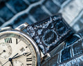 Bespoke Watch Strap in Denim Crocodile