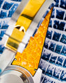 Bespoke Watch Strap in Tainted Blue Snowflake Crocodile