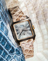 Bespoke Watch Strap in Natural Himalayan Crocodile