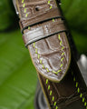 Bespoke Watch Strap in Juniper Green Alligator