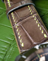 Bespoke Watch Strap in Juniper Green Alligator