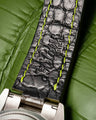 Bespoke Watch Strap in Juniper Green Alligator