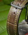 Bespoke Watch Strap in Juniper Green Alligator