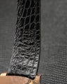 Bespoke Watch Strap in Black Crocodile