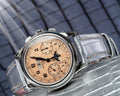 Bespoke Watch Strap in Metallic Silver Alligator