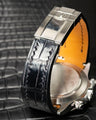 Bespoke Watch Strap in Black Crocodile
