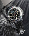 Bespoke Watch Strap in Black Crocodile