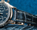 Bespoke Watch Strap in Denim Crocodile