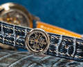Bespoke Watch Strap in Denim Crocodile