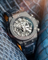 Bespoke Watch Strap in Denim Crocodile
