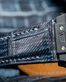 Bespoke Watch Strap in Denim Crocodile