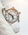 Bespoke Watch Strap in White Crocodile