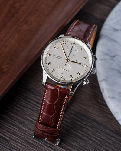 Bespoke Watch Strap in Reddish Brown Crocodile