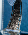 Bespoke Watch Strap in Baby Blue Himalayan Crocodile