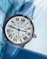 Bespoke Watch Strap in Baby Blue Himalayan Crocodile