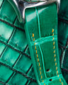 Bespoke Watch Strap in Emerald Green Crocodile