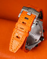 Bespoke Watch Strap in Volcanic Orange Alligator