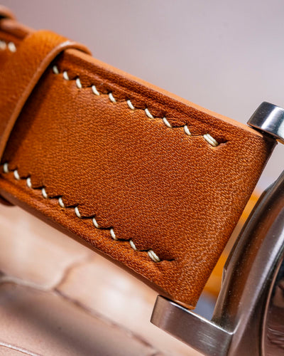 Bespoke Watch Strap in Golden Barenia