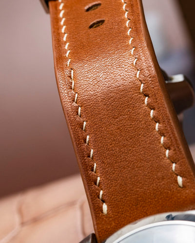 Bespoke Watch Strap in Golden Barenia