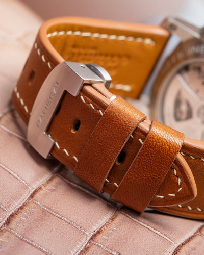 Bespoke Watch Strap in Golden Barenia