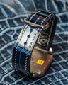 Bespoke Watch Strap in Navy Blue Crocodile