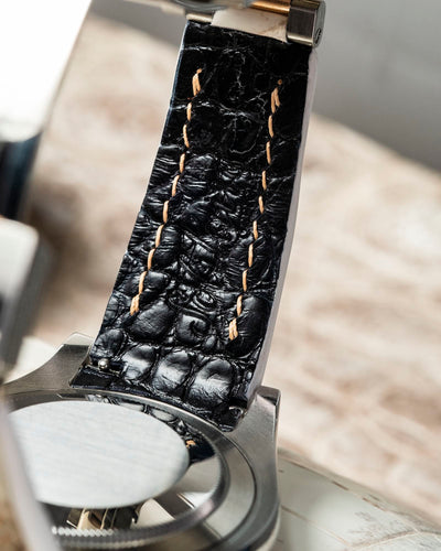 Bespoke Watch Strap in Natural Himalayan Crocodile