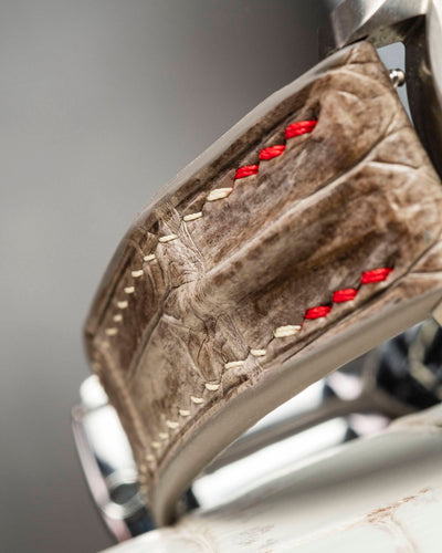 Bespoke Watch Strap in Natural Himalayan Crocodile